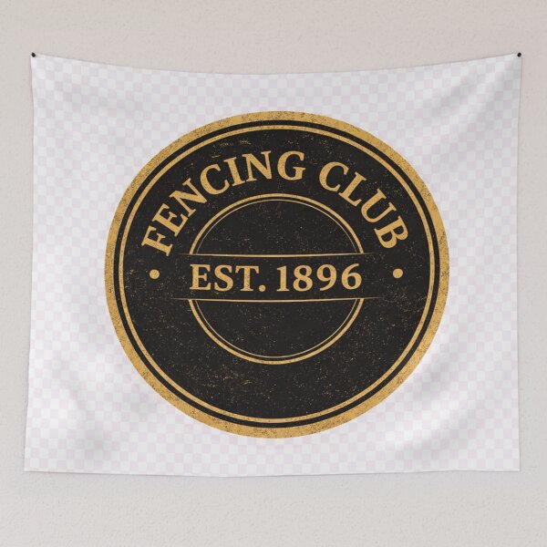 Item preview, FENCING CLUB EST. 1896 designed and sold by ChillCharmStudio.