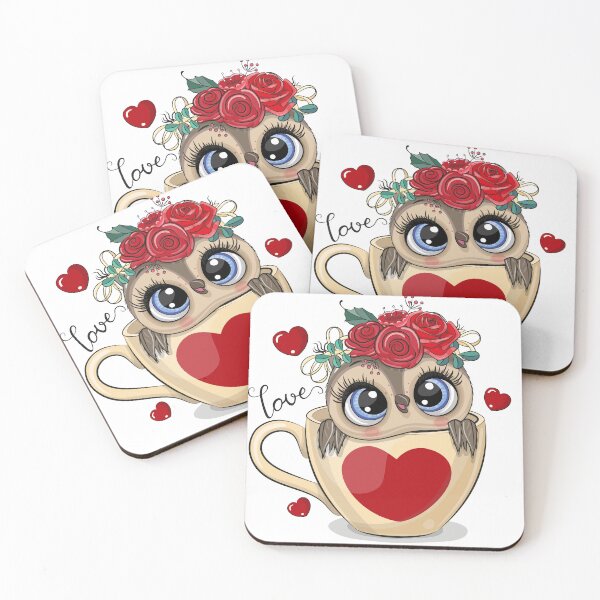Item preview, owl with roses designed and sold by GraphicStyleX.