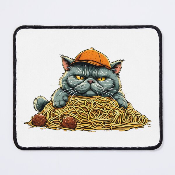 Item preview, Noodle Overload Cat designed and sold by Pixelzo.