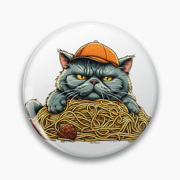 Item preview, Noodle Overload Cat designed and sold by Pixelzo.