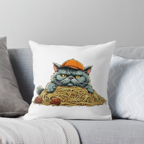 Item preview, Noodle Overload Cat designed and sold by Pixelzo.
