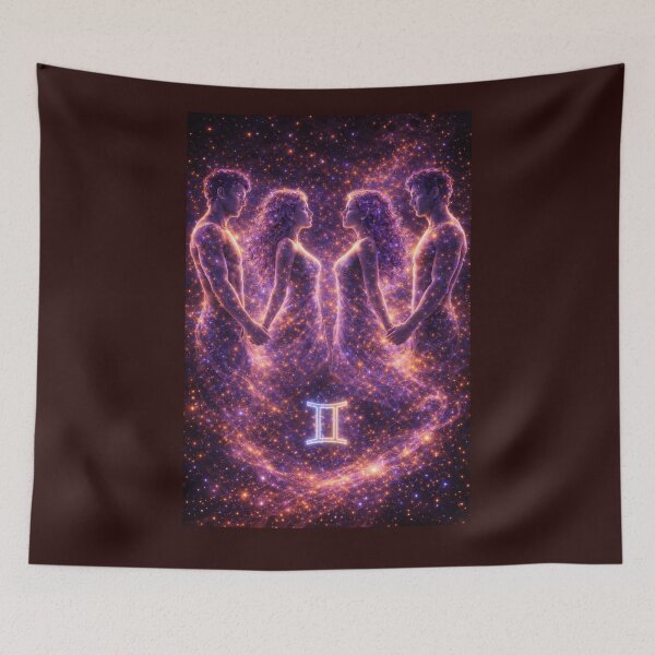 Item preview, Gemini Zodiac |  collection Elegant Astrology Signs  Art Print designed and sold by CzipipitoStudio.
