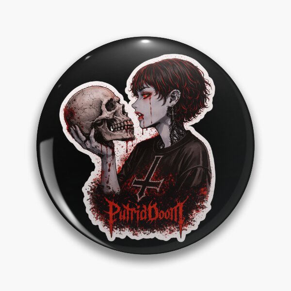 Item preview, PutridDoom Vampire Skull – Gothic Dark Aesthetic Sticker designed and sold by PutridDoom.