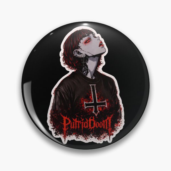 Item preview, PutridDoom Vampire – Gothic Dark Aesthetic Sticker designed and sold by PutridDoom.