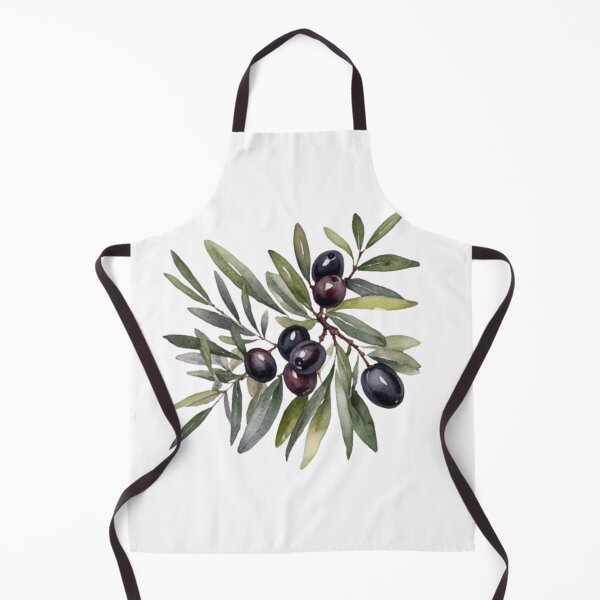 Item preview, Black Olive Branch Watercolor Botanical Wall Art designed and sold by sana designer.