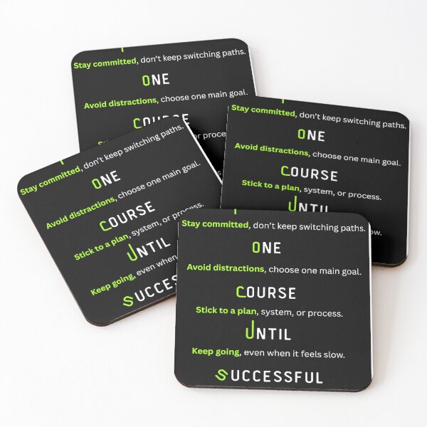 Item preview, FOCUS Acronym Motivational Poster – Follow One Course Until Successful designed and sold by TheNewStudio.
