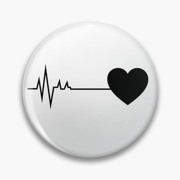 Item preview, Heartbeat Love Line Minimal Heart Art designed and sold by The_CreativeStudio.