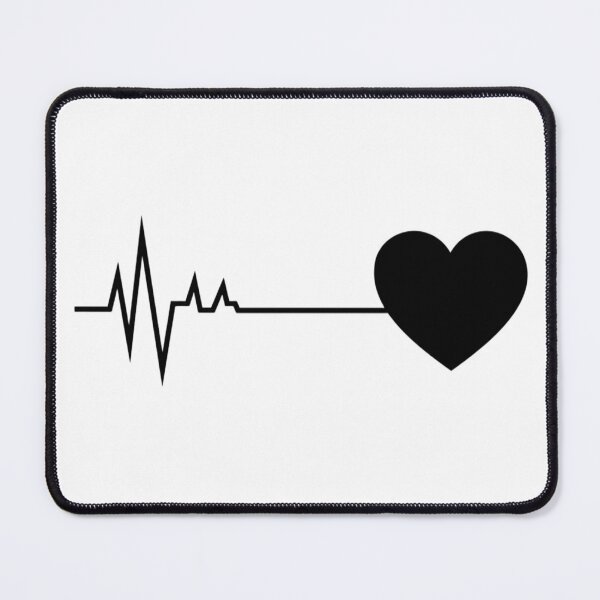 Item preview, Heartbeat Love Line Minimal Heart Art designed and sold by The_CreativeStudio.