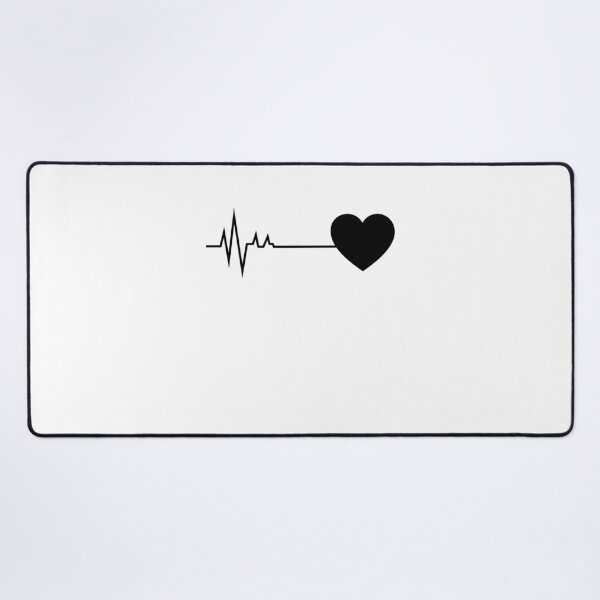 Item preview, Heartbeat Love Line Minimal Heart Art designed and sold by The_CreativeStudio.