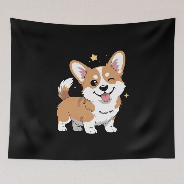 Item preview, Cute Corgi Dog 2 designed and sold by MarkLeedsArt.