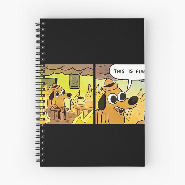 Item preview, This Is Fine Funny Meme designed and sold by Aleeesha.