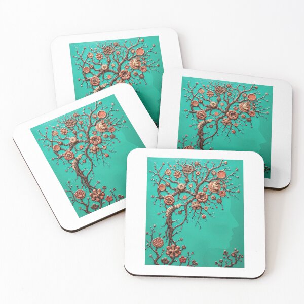 Item preview, Tree of Thought – Symbolic Nature Portrait Illustration designed and sold by Alma47.