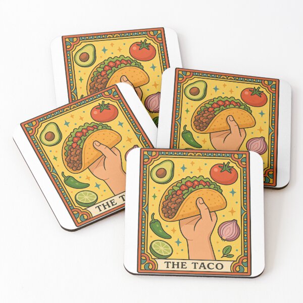 Item preview, The Taco Tarot Card Foodie Art designed and sold by TeeARTHY.