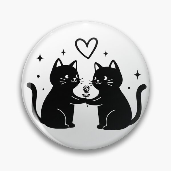 Item preview, Lindos gatitos enamorados sosteniendo una rosa: romántica y caprichosa ilustración de San Valentín designed and sold by CosmicCutouts.