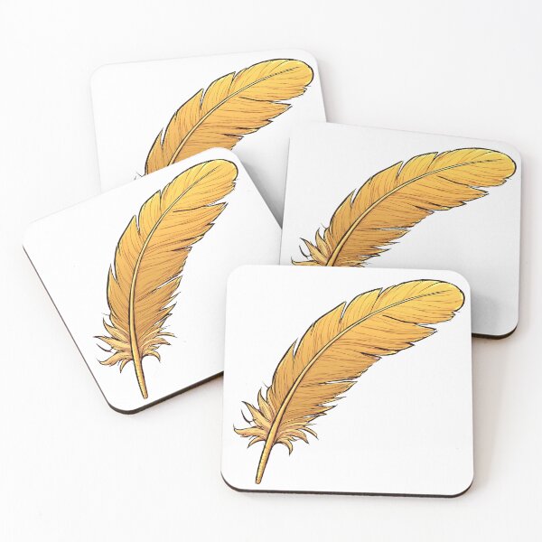 Item preview, Golden Feather Illustration – Elegant Minimal Line Art designed and sold by Karolina’s Cozy Creations.