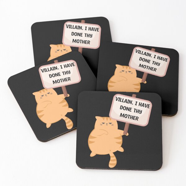 Item preview, Funny Shakespeare Insult Cat Protest Sign Meme Art designed and sold by WickedLibrary.