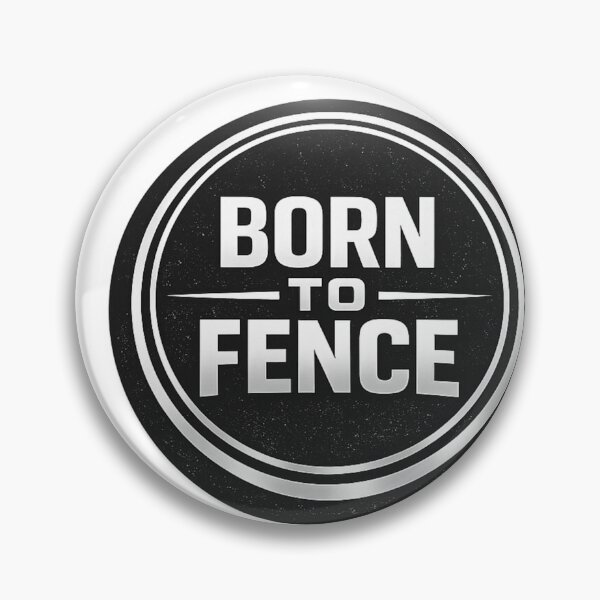 Item preview, BORN TO FENCE designed and sold by ChillCharmStudio.