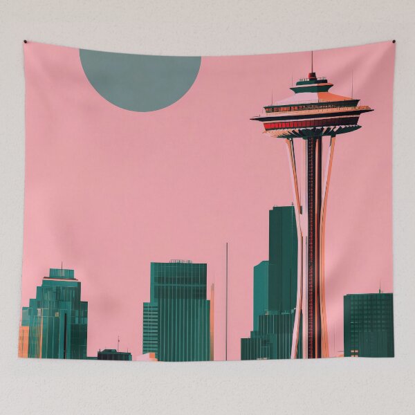Item preview, Seattle Chromatic Atmospheric – Blush Haze designed and sold by SkylineVistas Designs.
