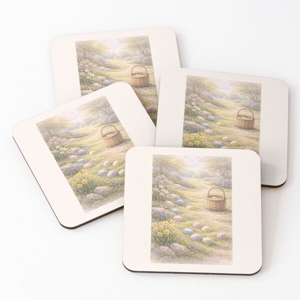 Item preview, Easter Eggs Waiting in a Spring Garden designed and sold by Novel Works Studio.