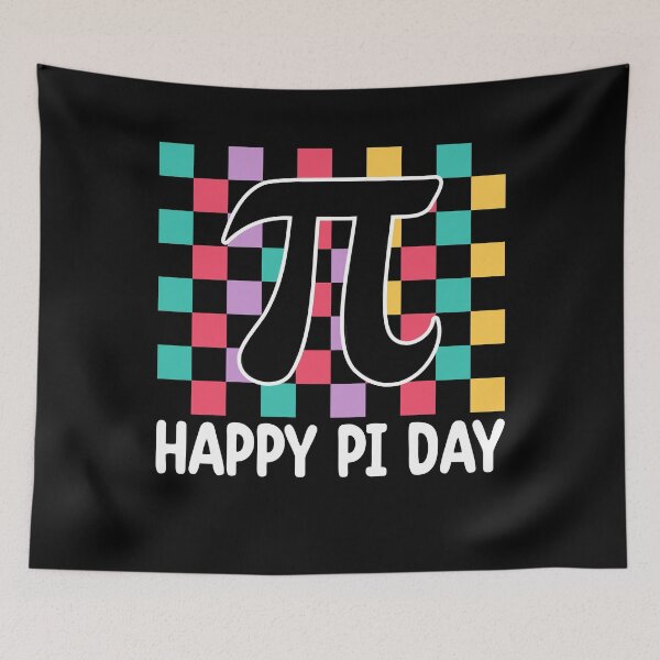 Item preview, Happy Pi Day Retro Checkerboard Math designed and sold by KroghDs.