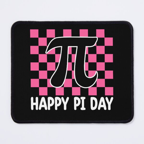 Item preview, Happy Pi Day Pink Checkerboard Pi designed and sold by KroghDs.