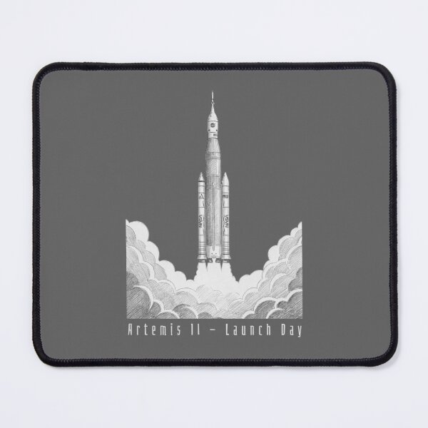 Item preview, Artemis II #34 - Launch Day SLS Rocket Pencil Sketch Concept Art designed and sold by KiwiRider.
