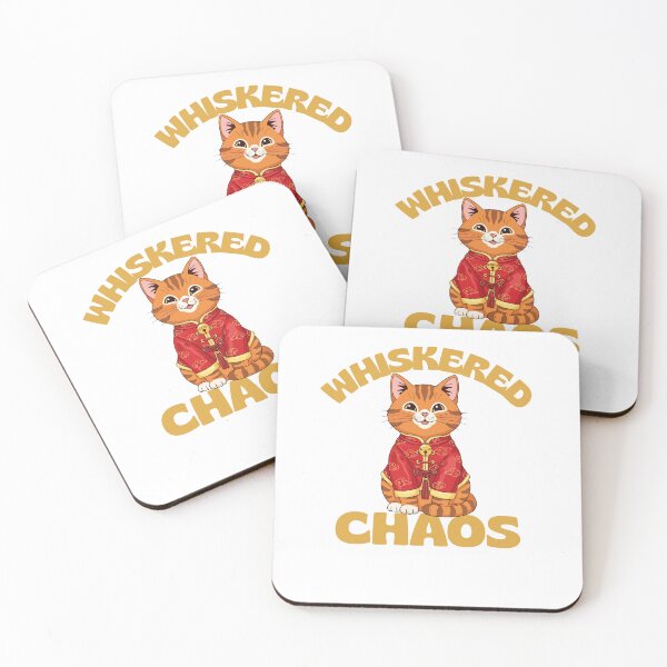 Item preview, Whiskered Chaos – Cute Cat Chaos Lover Illustration designed and sold by HOUSE OF TIST.