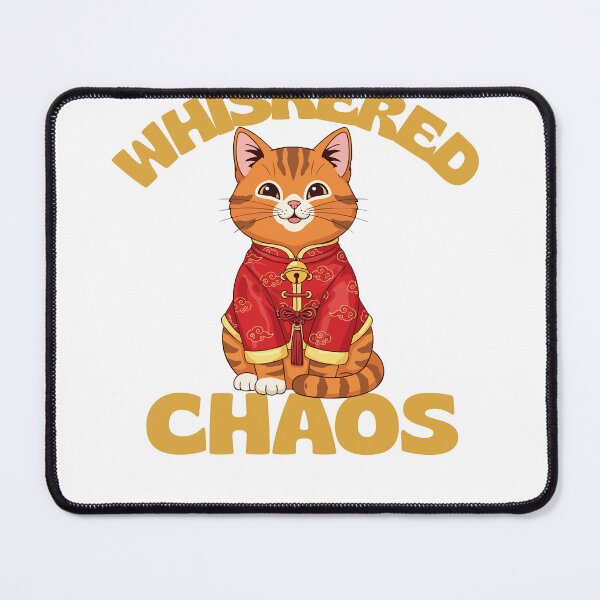 Item preview, Whiskered Chaos – Cute Cat Chaos Lover Illustration designed and sold by HOUSE OF TIST.