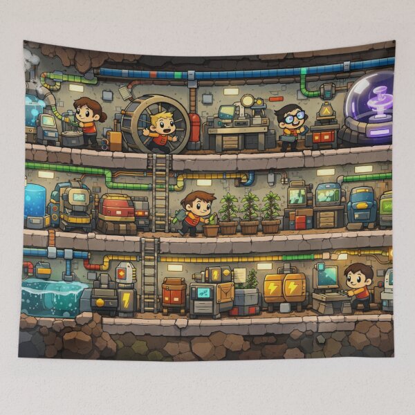 Item preview, Oxygen not included inspired ArtWork designed and sold by FeelTheDrawing.