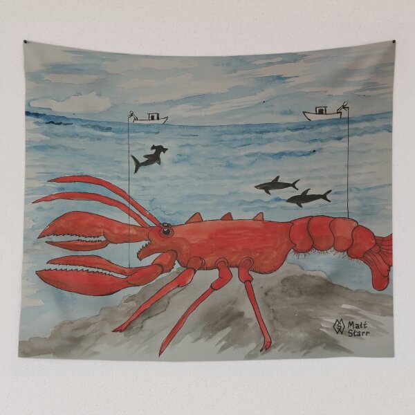 Item preview, The Monster Lobster  designed and sold by Matt Starr Fine Art .
