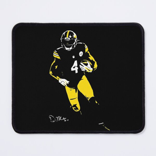 Item preview, DK Metcalf - Black and Yellow Minimalist Player #4 Illustration designed and sold by TheArtOfCar.