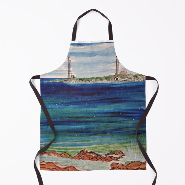 Item preview, Thatcher island lighthouses on a peaceful day designed and sold by Matt Starr Fine Art .