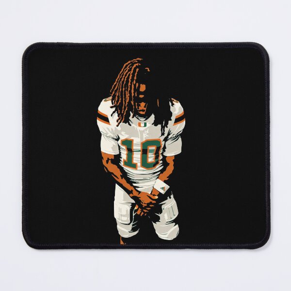 Item preview, Malachi Toney - Miami Hurricanes #10 Football Art – Minimalist Player Illustration designed and sold by TheArtOfCar.