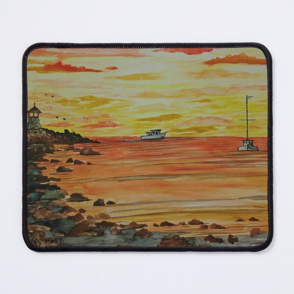 Item preview, Sunset at Sandy Bay Gazebo on Rockport Front Beach designed and sold by Matt Starr Fine Art .