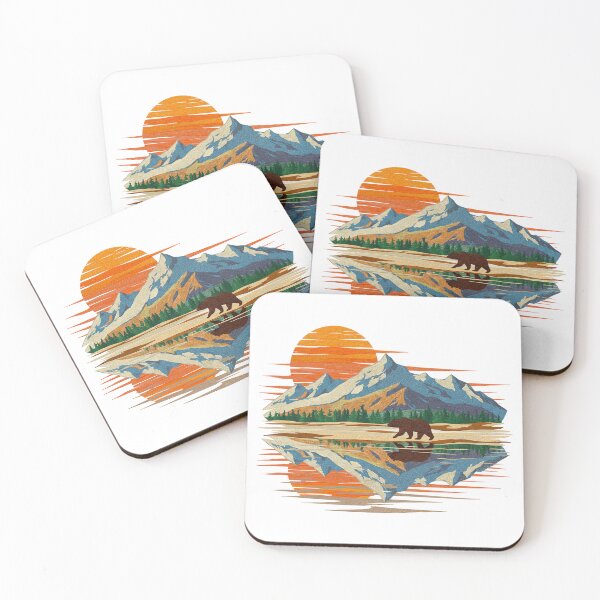 Item preview, Serene Mountain Lake Sunset Reflection  designed and sold by TeeARTHY.