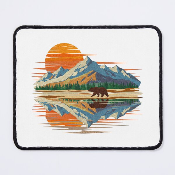 Item preview, Serene Mountain Lake Sunset Reflection designed and sold by TeeARTHY.