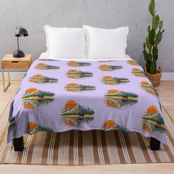 Item preview, Serene Mountain Lake Sunset Reflection designed and sold by TeeARTHY.