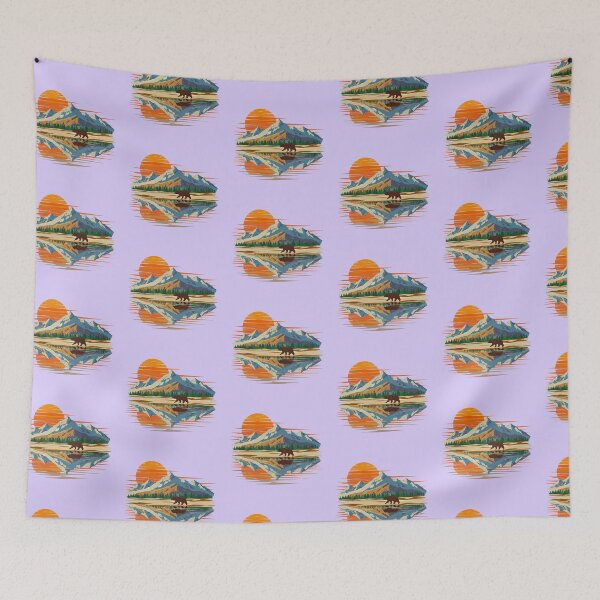 Item preview, Serene Mountain Lake Sunset Reflection  designed and sold by TeeARTHY.
