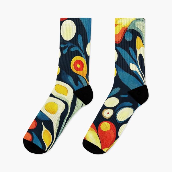 Item preview, Boho-Inspired Blue, Yellow And Red Abstract Design designed and sold by DEC02.