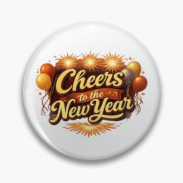Item preview, Cheers to the New Year – Vintage Retro New Year Typography Design designed and sold by phiawdesign9.
