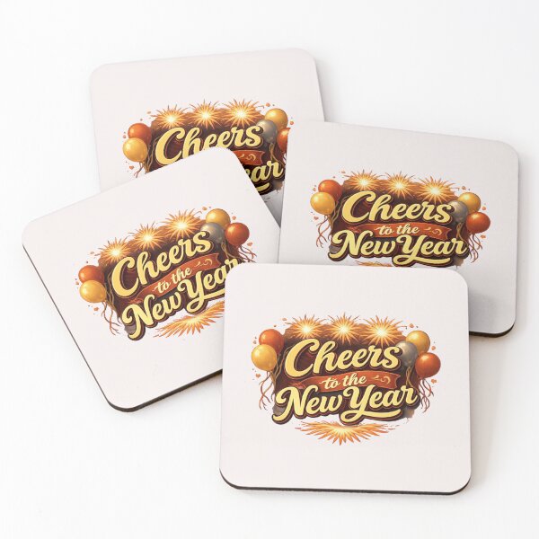 Item preview, Cheers to the New Year – Vintage Retro New Year Typography Design designed and sold by phiawdesign9.
