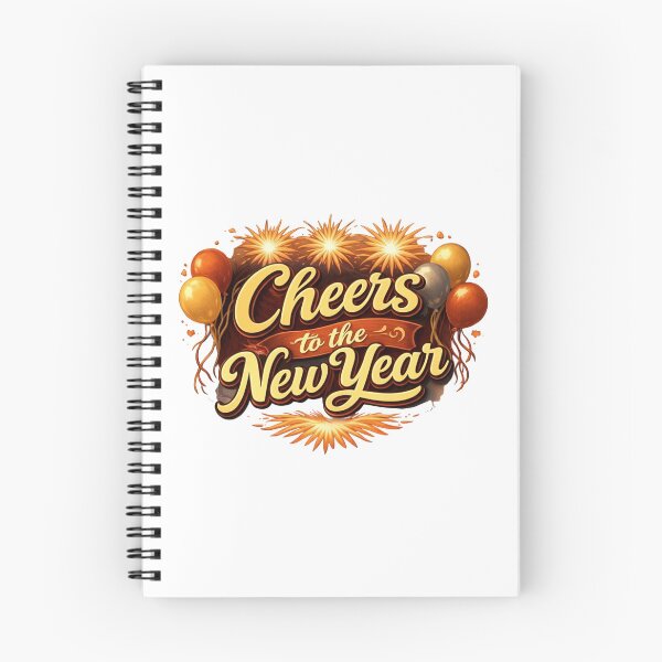 Item preview, Cheers to the New Year – Vintage Retro New Year Typography Design designed and sold by phiawdesign9.