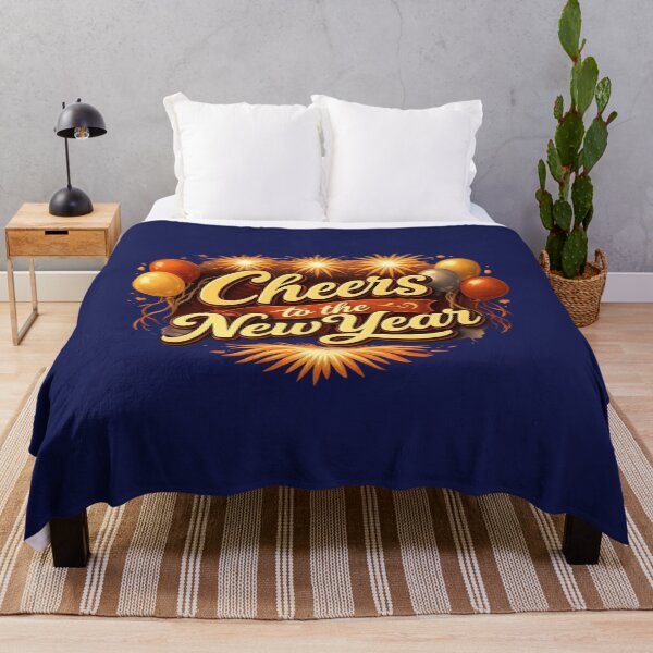 Item preview, Cheers to the New Year – Vintage Retro New Year Typography Design designed and sold by phiawdesign9.