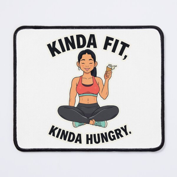 Item preview, Kinda Fit, Kinda Hungry. Gym Motivation, Gym Gift designed and sold by sz0g0.