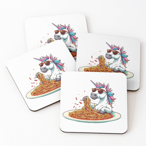 Item preview, I Came. I Saw. I Spaghetti’d. Unicorn meets meme meets pasta designed and sold by Pixelzo.