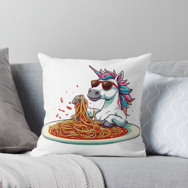 Item preview, I Came. I Saw. I Spaghetti’d. Unicorn meets meme meets pasta designed and sold by Pixelzo.