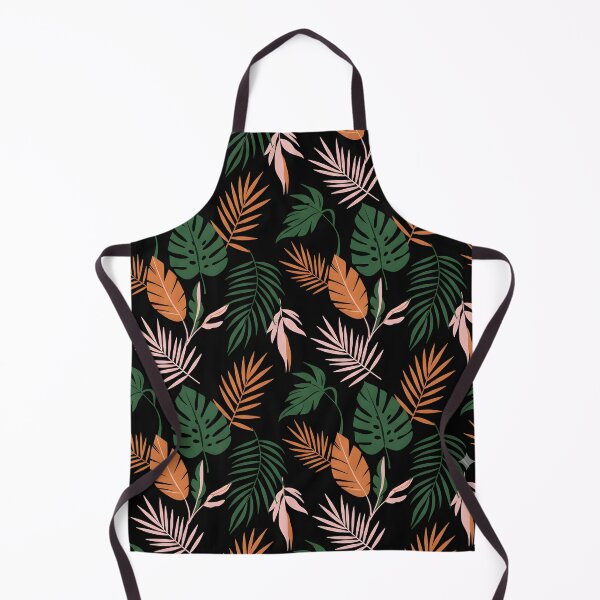 Item preview, Midnight Tropics - Modern Exotic Leaf Seamless Pattern - Dark Botanical Urban Jungle designed and sold by ArtCrafter13.
