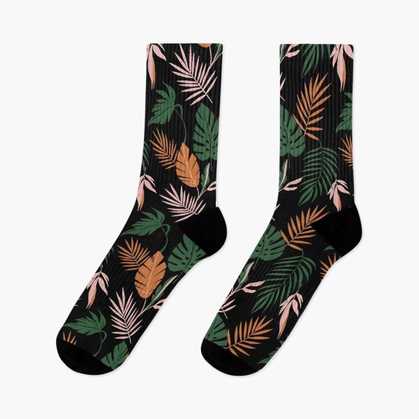 Item preview, Midnight Tropics - Modern Exotic Leaf Seamless Pattern - Dark Botanical Urban Jungle designed and sold by ArtCrafter13.
