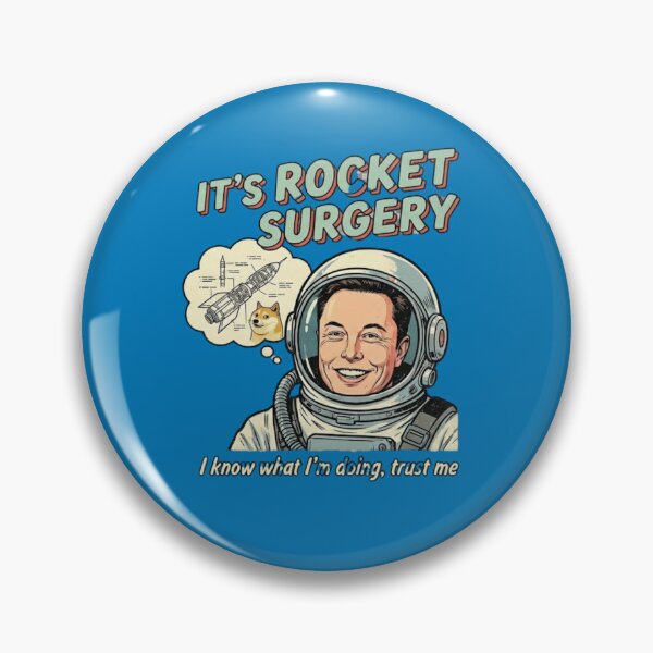 Item preview, Funny Astronaut Satire - It's Rocket Surgery - Space Tech Meme designed and sold by Sabia Creative Lab.