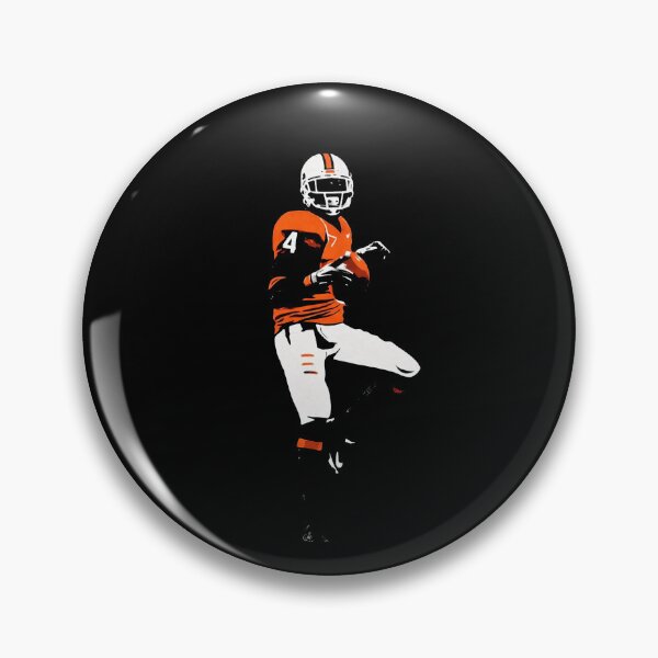 Item preview, Devin Hester Miami Hurricanes #4 Football Art designed and sold by TheArtOfCar.